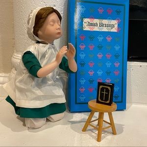 Collectible Vintage “At Prayer” Amish Blessings China Doll